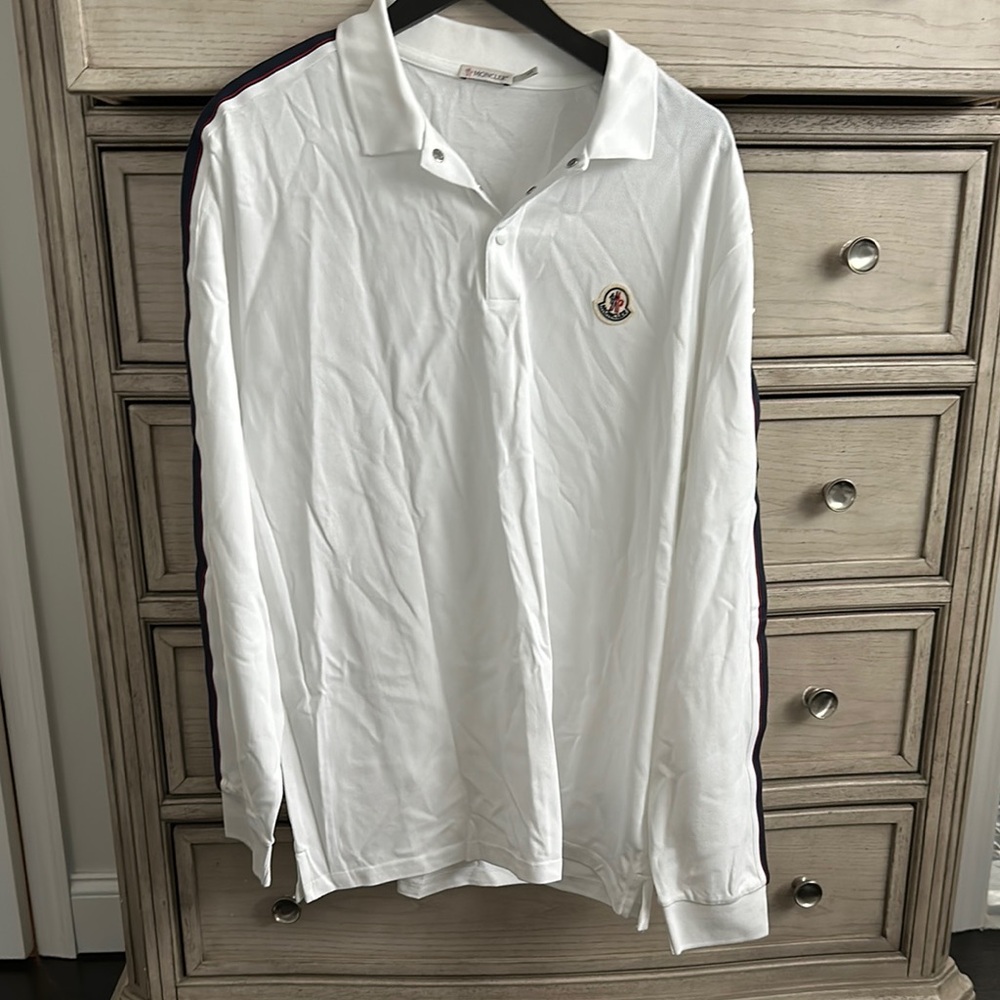 White Moncler Men's Shirt
